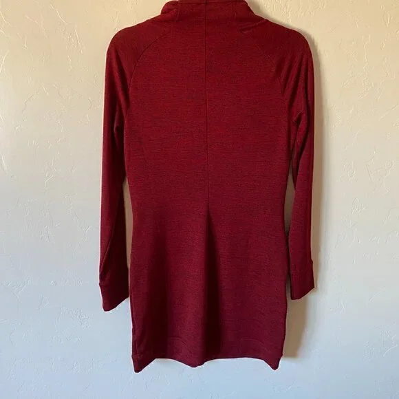 Toad & Co Intermezzo Long Sleeve Dress Red Marl Size XS - Picture 6 of 8